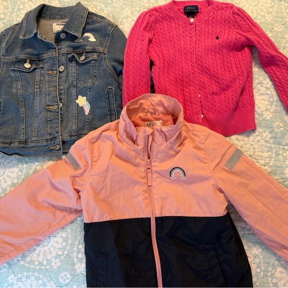 H&M Color-Block Pink and Black Jean Jacket - Picture 1 of 12